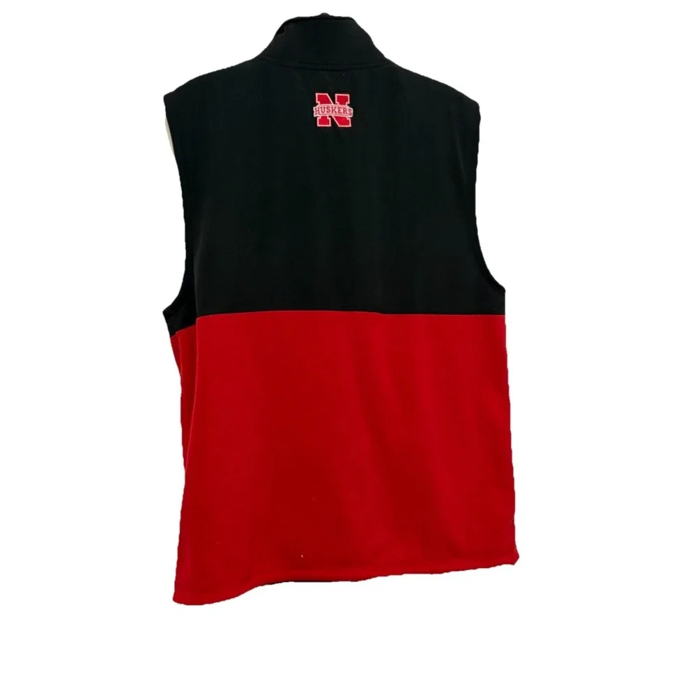 Men's‎ XL Fleece Vest University Of Nebraska Vest Colosseum Brand Huskers Warm